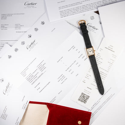 Cartier Tank Louis PM Quartz Cartier Service 2026 18K Yellow Gold PM Ref. 66001 from 1990s