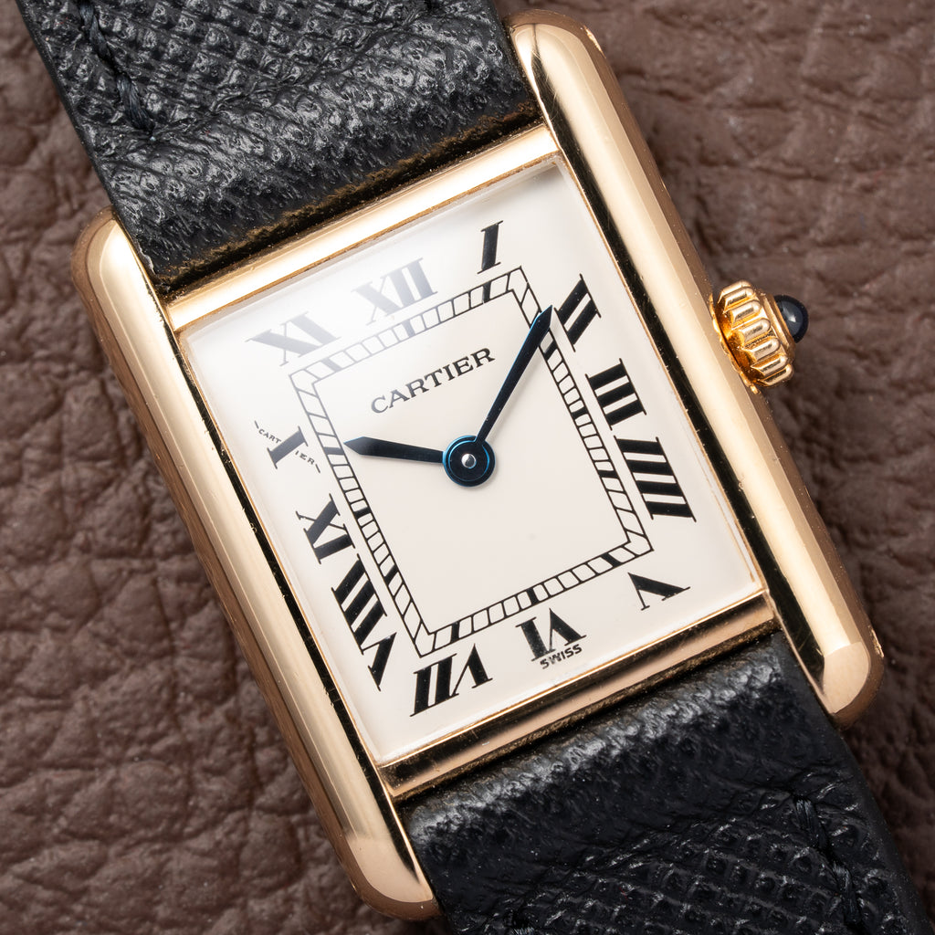 Cartier Tank Louis PM Quartz Cartier Service 2026 18K Yellow Gold PM Ref. 66001 from 1990s