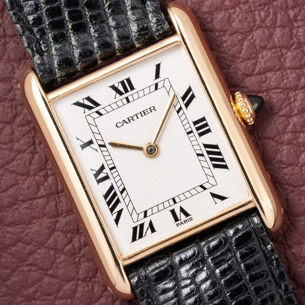 Cartier Tank Louis Paris Dial 18K Yellow Gold Ref. 78086 from 1970s