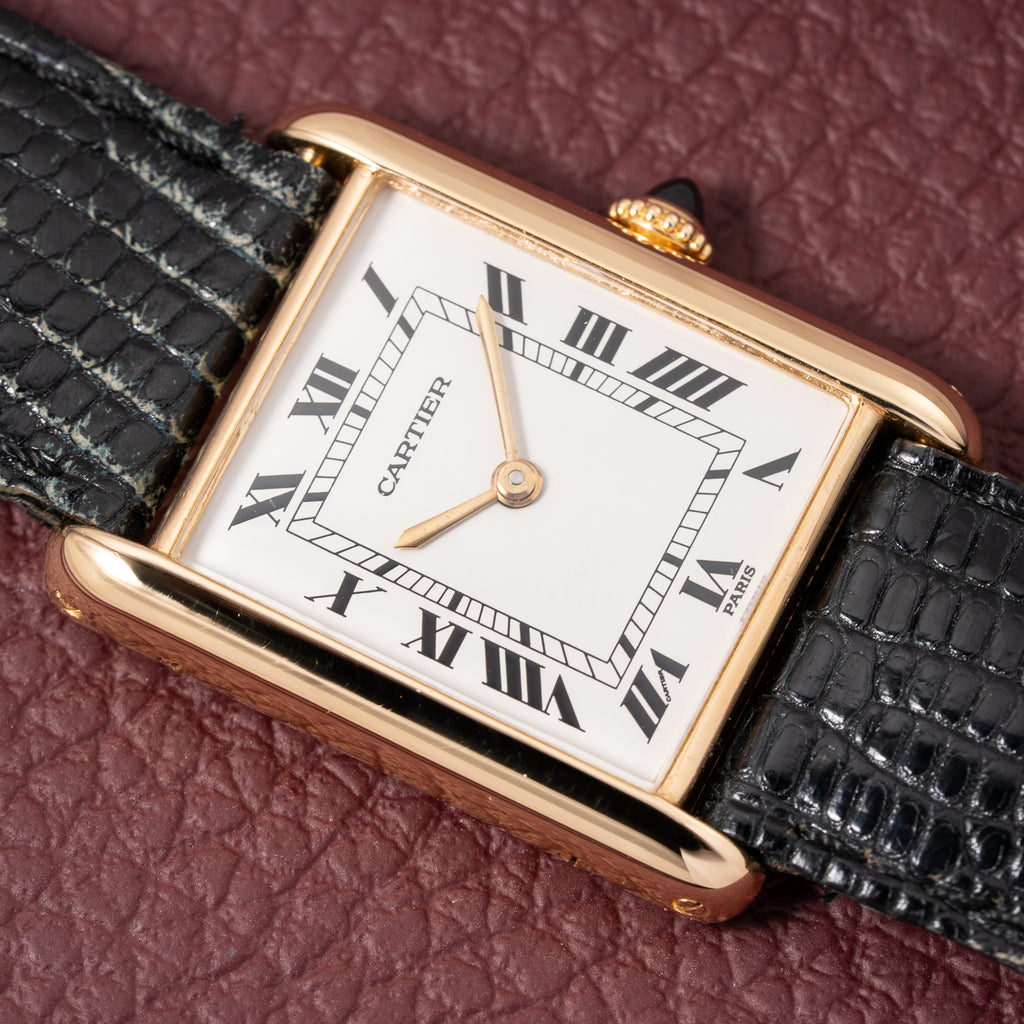 Cartier Tank Louis Paris Dial 18K Yellow Gold Ref. 78086 from 1970s