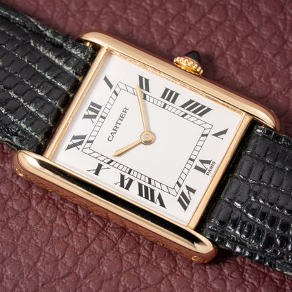 Cartier Tank Louis Paris Dial 18K Yellow Gold Ref. 78086 from 1970s