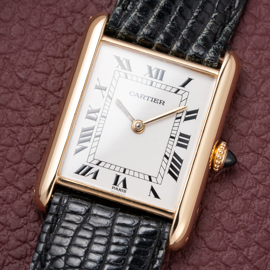 Cartier Tank Louis Paris Dial 18K Yellow Gold Ref. 78086 from 1970s