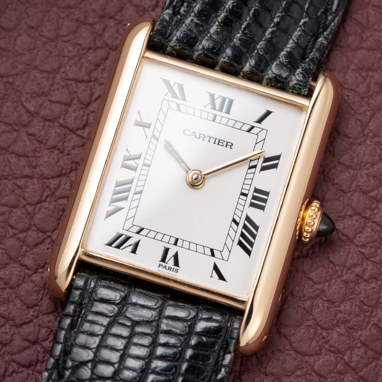 Cartier Tank Louis Paris Dial 18K Yellow Gold Ref. 78086 from 1970s