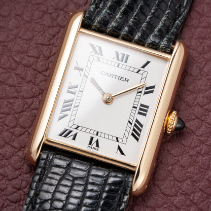 Cartier Tank Louis Paris Dial 18K Yellow Gold Ref. 78086 from 1970s