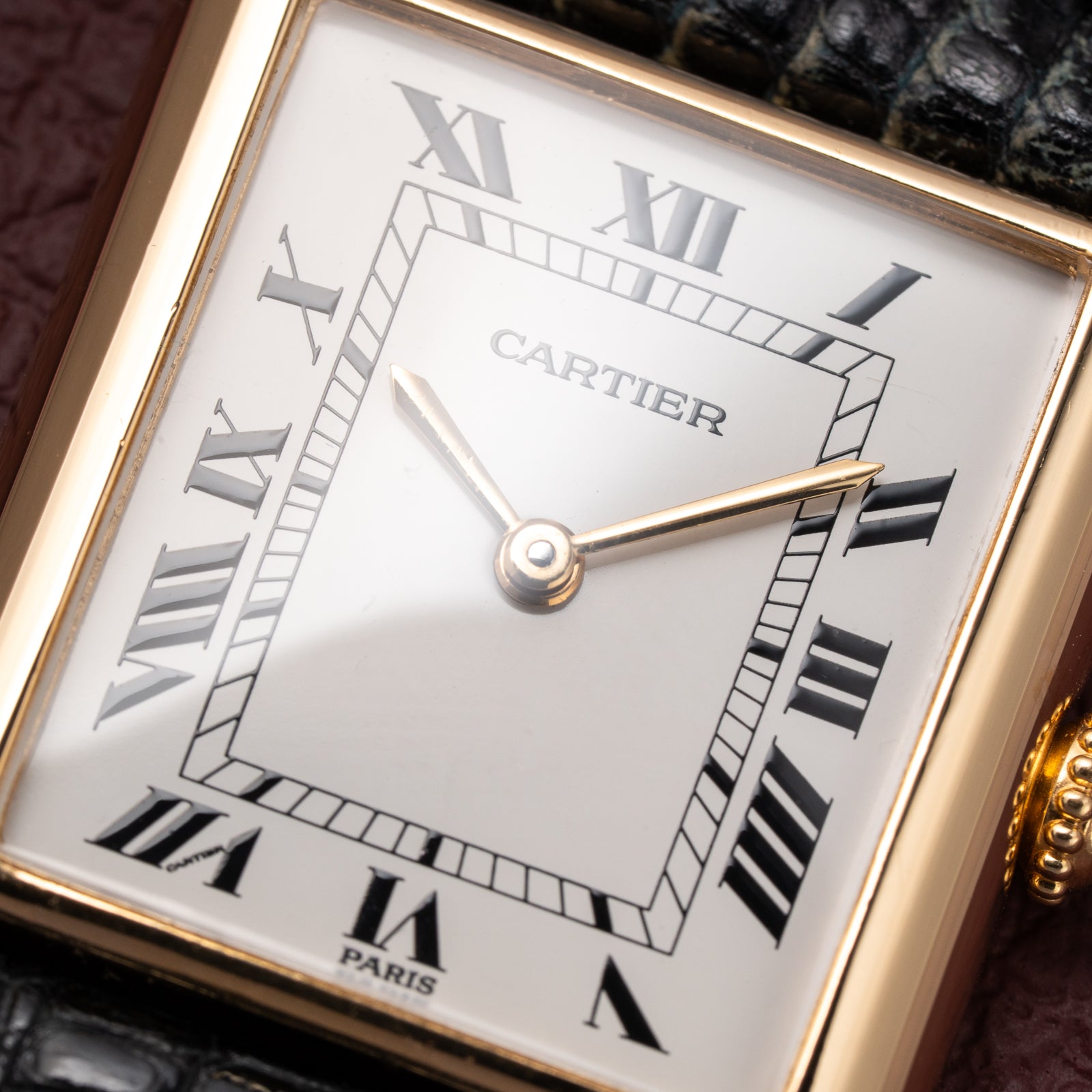 Cartier Tank Louis Paris Dial 18K Yellow Gold Ref. 78086 from 1970s