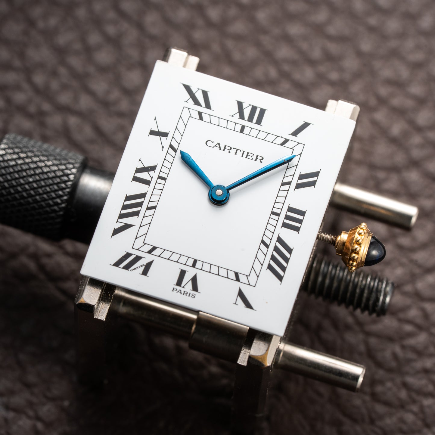 Cartier Tank Louis Paris Dial 18K Yellow Gold GM LM Ref. 78086 from 1970s