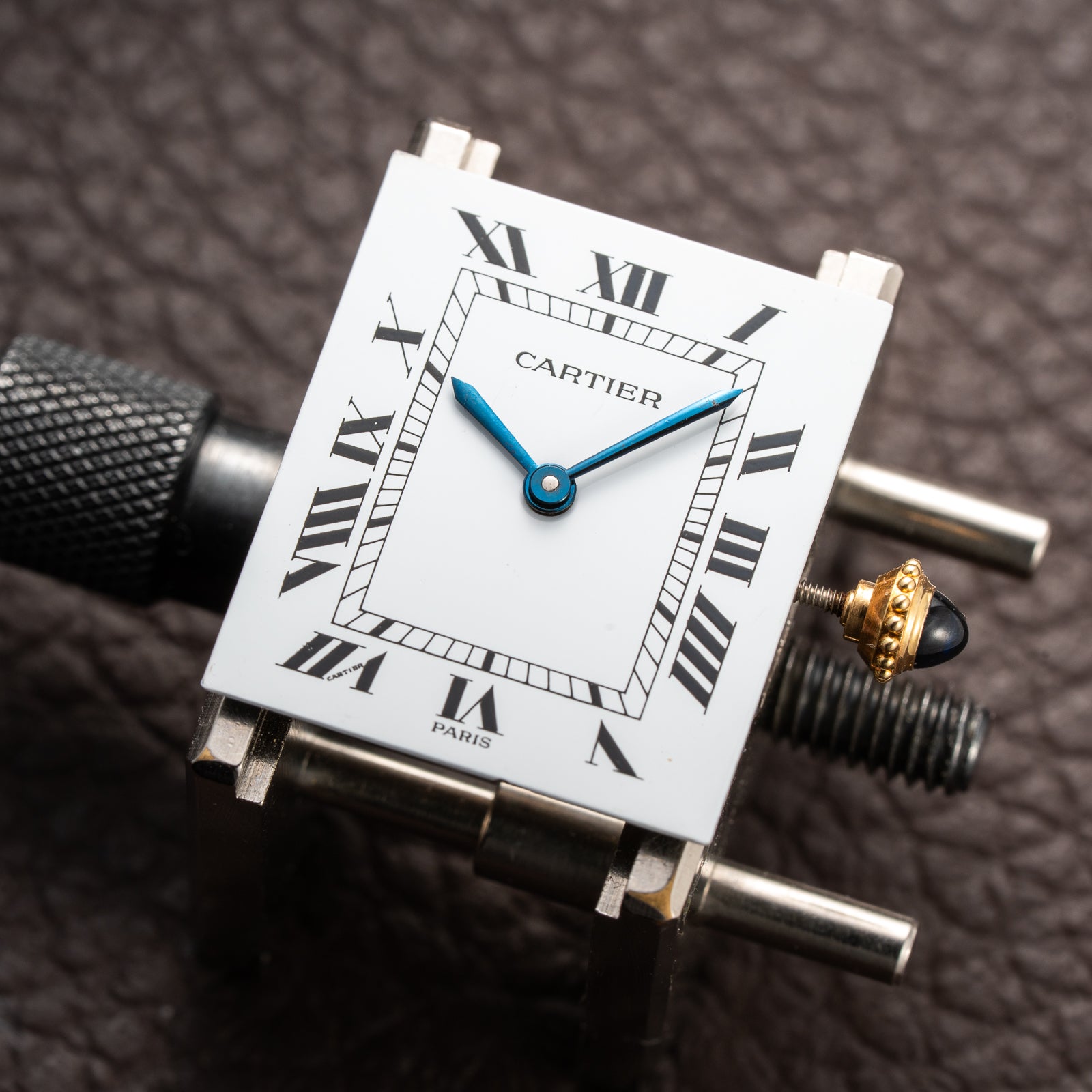 Cartier Tank Louis Paris Dial 18K Yellow Gold GM LM Ref. 78086 from 1970s