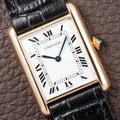 Cartier Tank Louis Paris Dial 18K Yellow Gold GM LM Ref. 78086 from 1970s