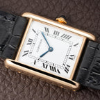 Cartier Tank Louis Paris Dial 18K Yellow Gold GM LM Ref. 78086 from 1970s
