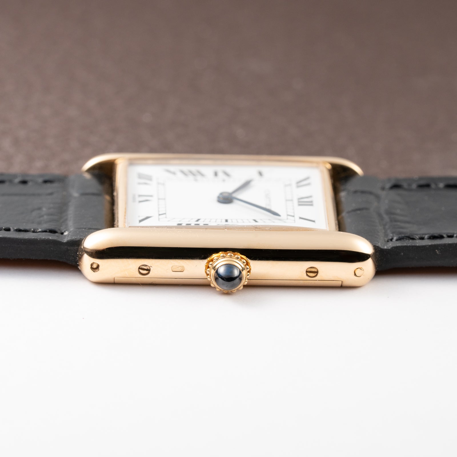 Cartier Tank Louis Paris Dial 18K Yellow Gold GM LM Ref. 78086 from 1970s