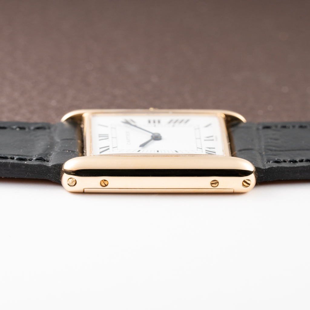Cartier Tank Louis Paris Dial 18K Yellow Gold GM LM Ref. 78086 from 1970s
