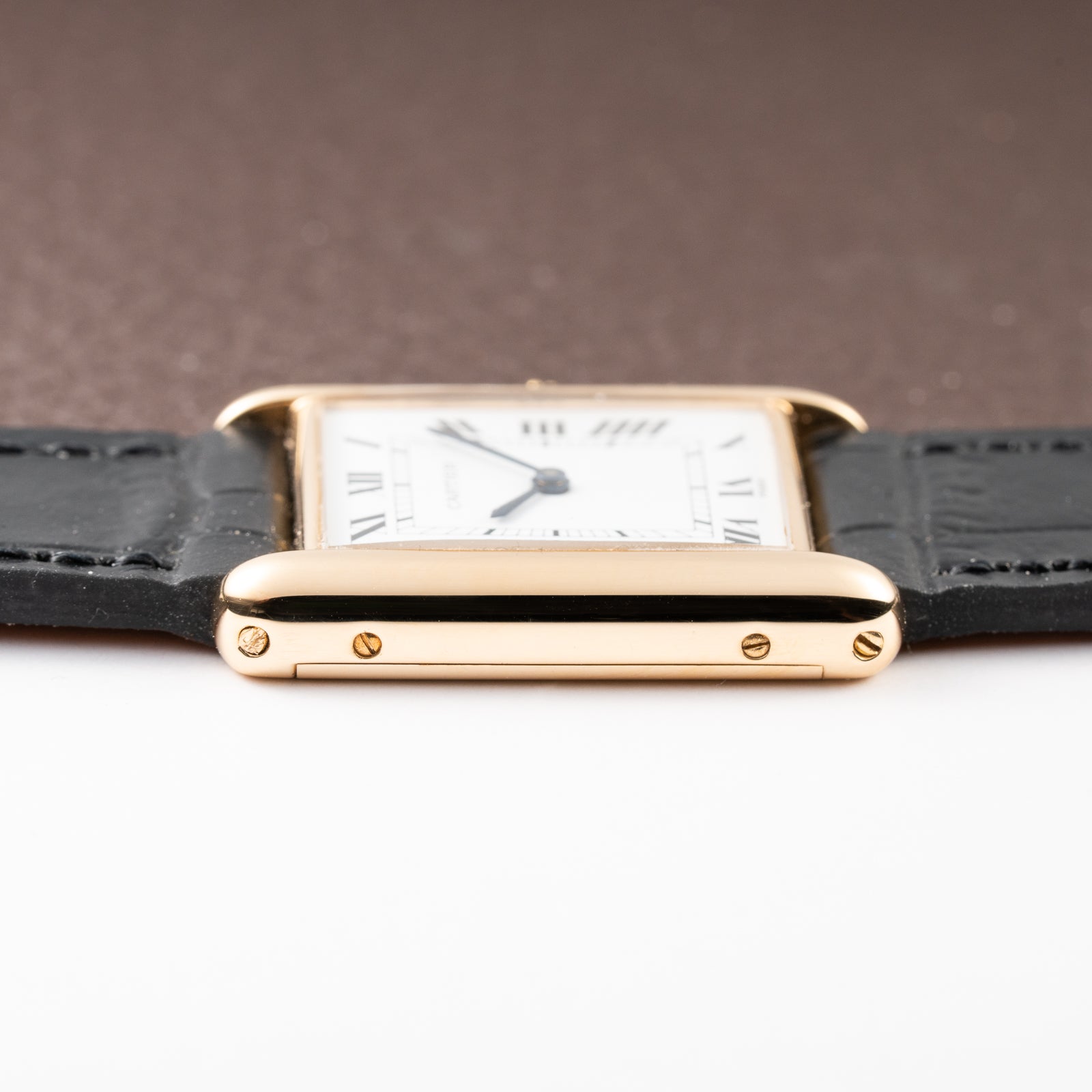 Cartier Tank Louis Paris Dial 18K Yellow Gold GM LM Ref. 78086 from 1970s