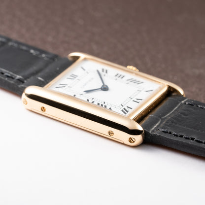 Cartier Tank Louis Paris Dial 18K Yellow Gold GM LM Ref. 78086 from 1970s