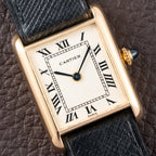 Cartier Tank Louis "Paris" Automatic 18K Yellow Gold "Early Flatback" Chubby Ref. 17002 Circa 1973