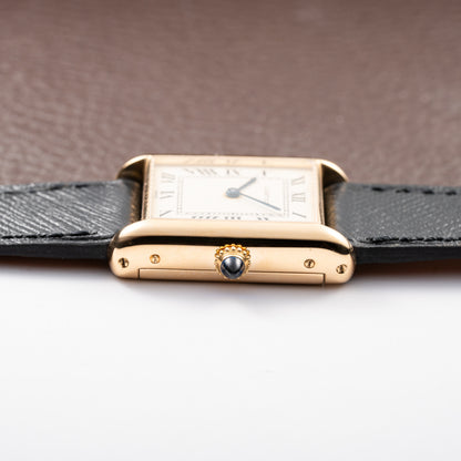 Cartier Tank Louis "Paris" Automatic 18K Yellow Gold "Early Flatback" Chubby Ref. 17002 Circa 1973