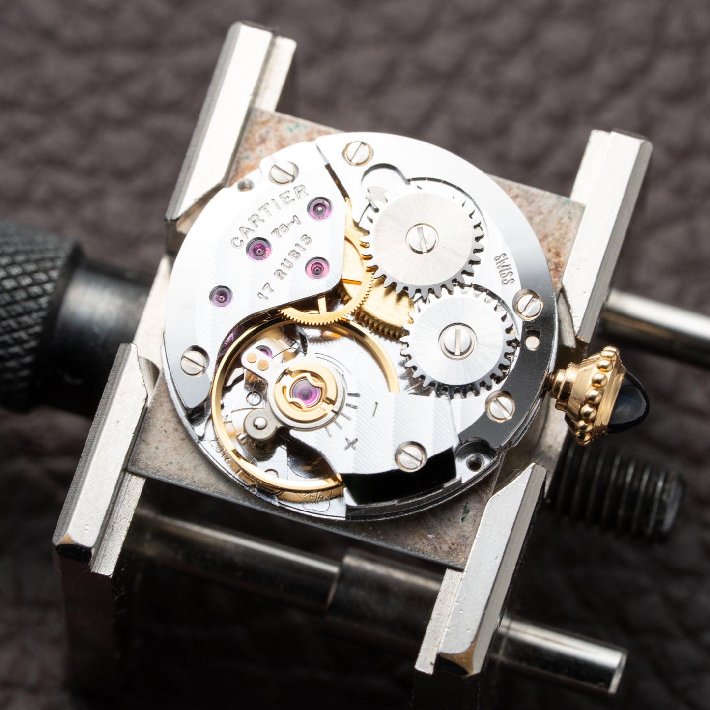Cartier Tank Louis 'Paris' Dial 18K Yellow Gold PM Ref 78087 from 1970s