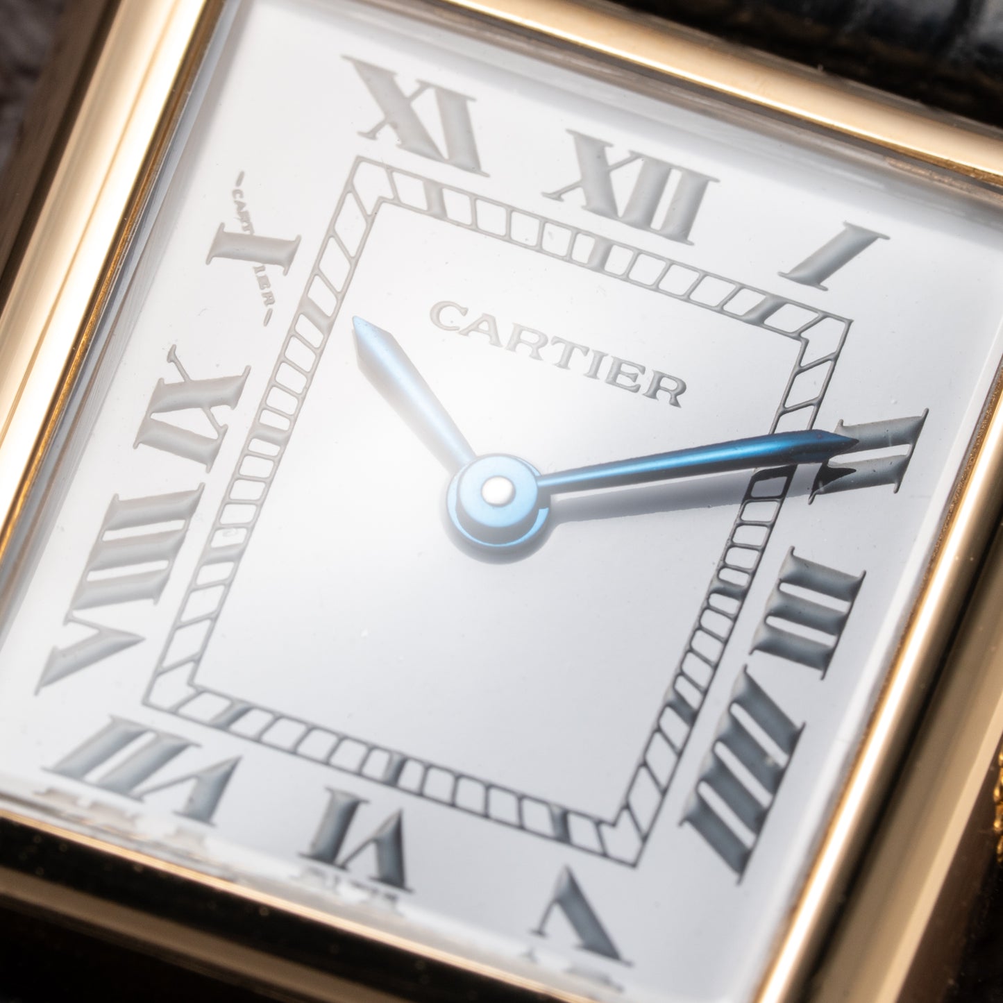 Cartier Tank Louis 'Paris' Dial 18K Yellow Gold PM Ref 78087 from 1970s