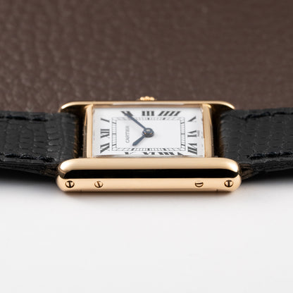 Cartier Tank Louis 'Paris' Dial 18K Yellow Gold PM Ref 78087 from 1970s