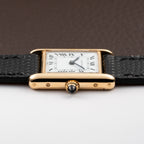 Cartier Tank Louis Paris Dial 18K Yellow Gold PM Ref 78087 from 1980s