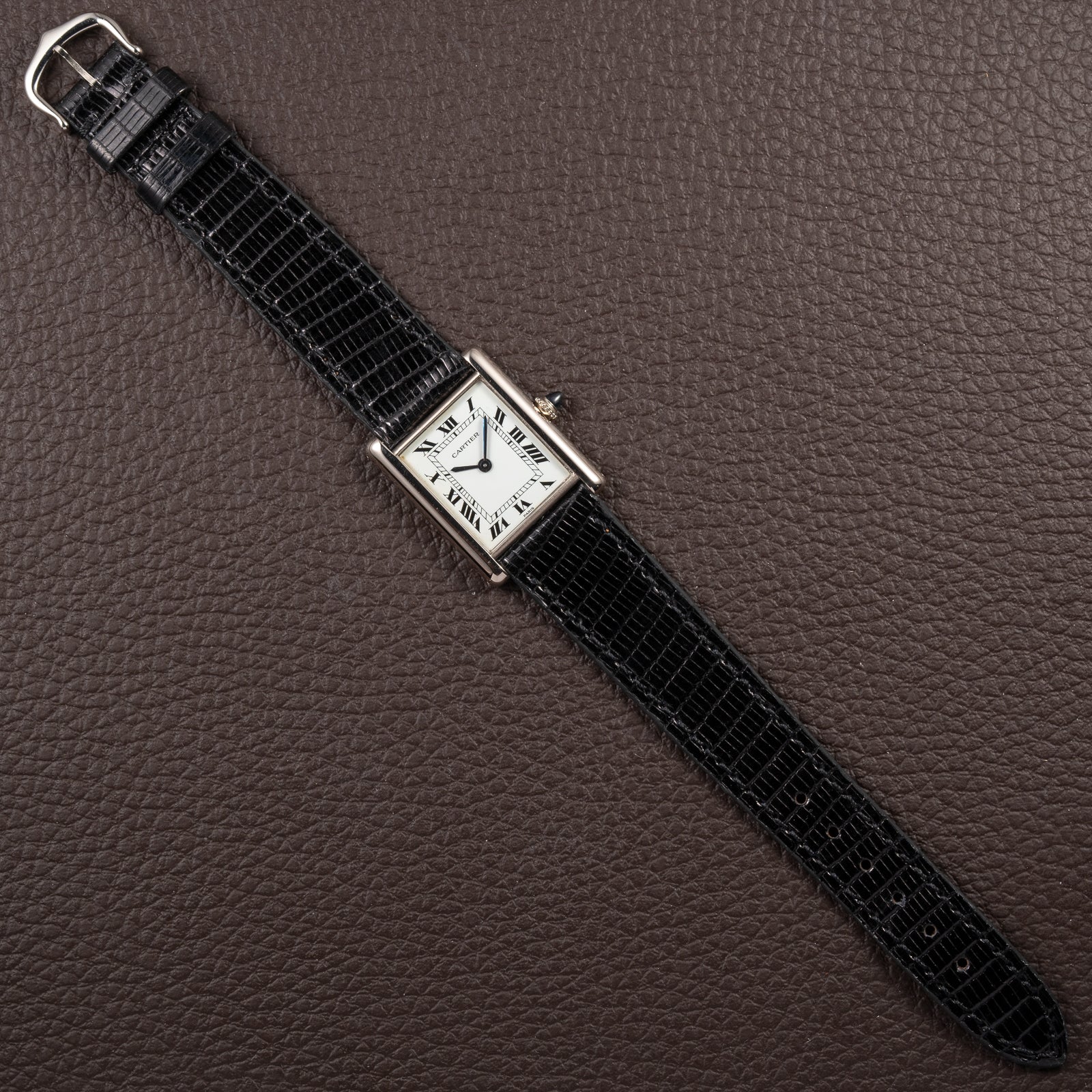 Cartier Tank Louis “Paris” Extra Plat 18K White Gold Ref. 96019 From 1980s