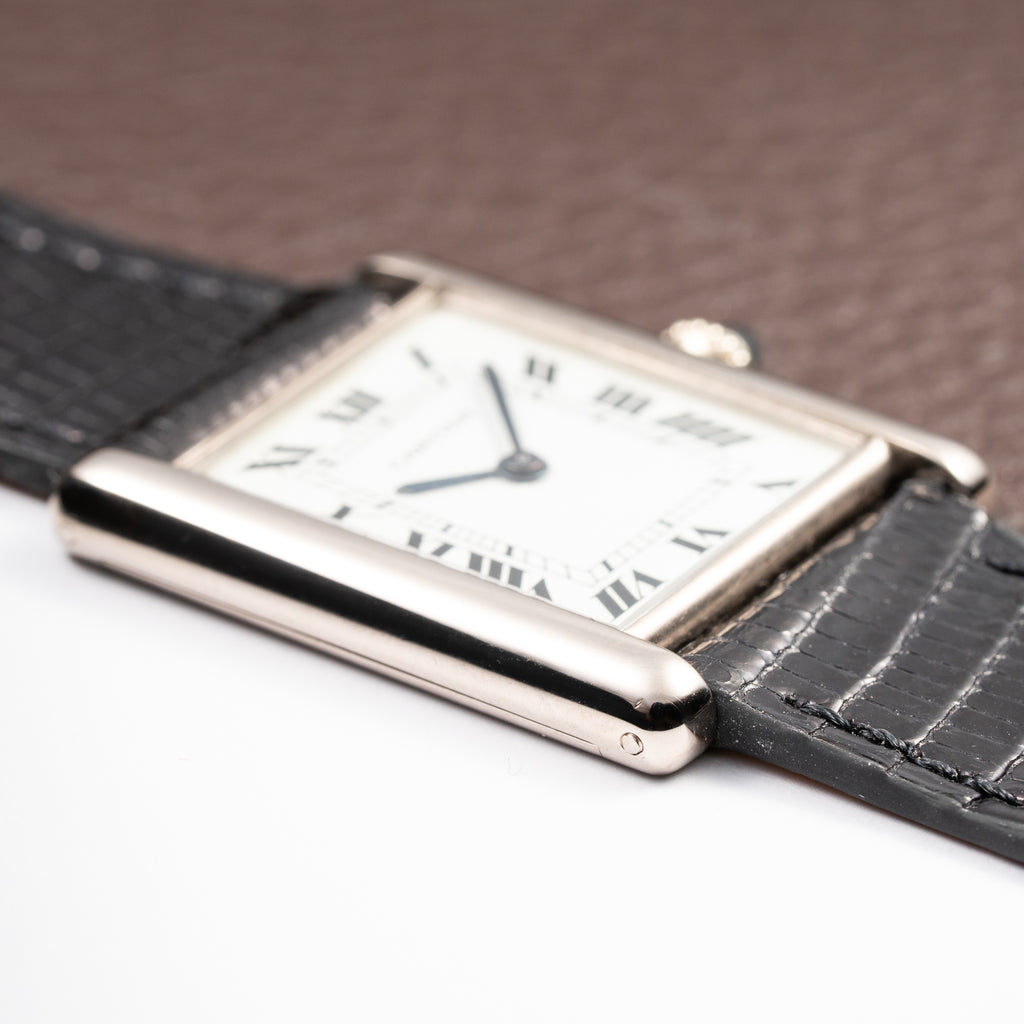 Cartier Tank Louis “Paris” Extra Plat 18K White Gold Ref. 96019 From 1980s