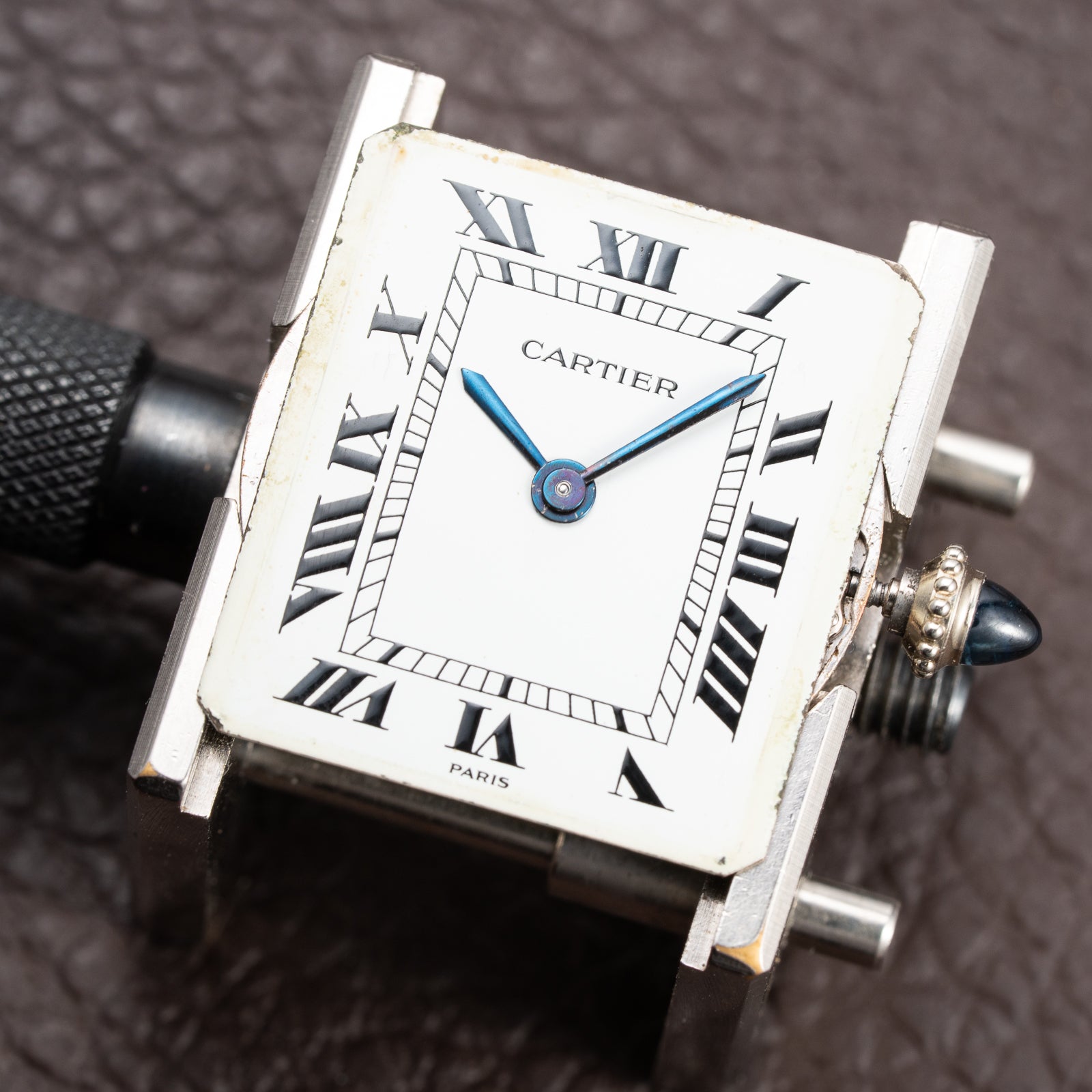 Cartier Tank Louis “Paris” Extra Plat 18K White Gold Ref. 96019 From 1980s