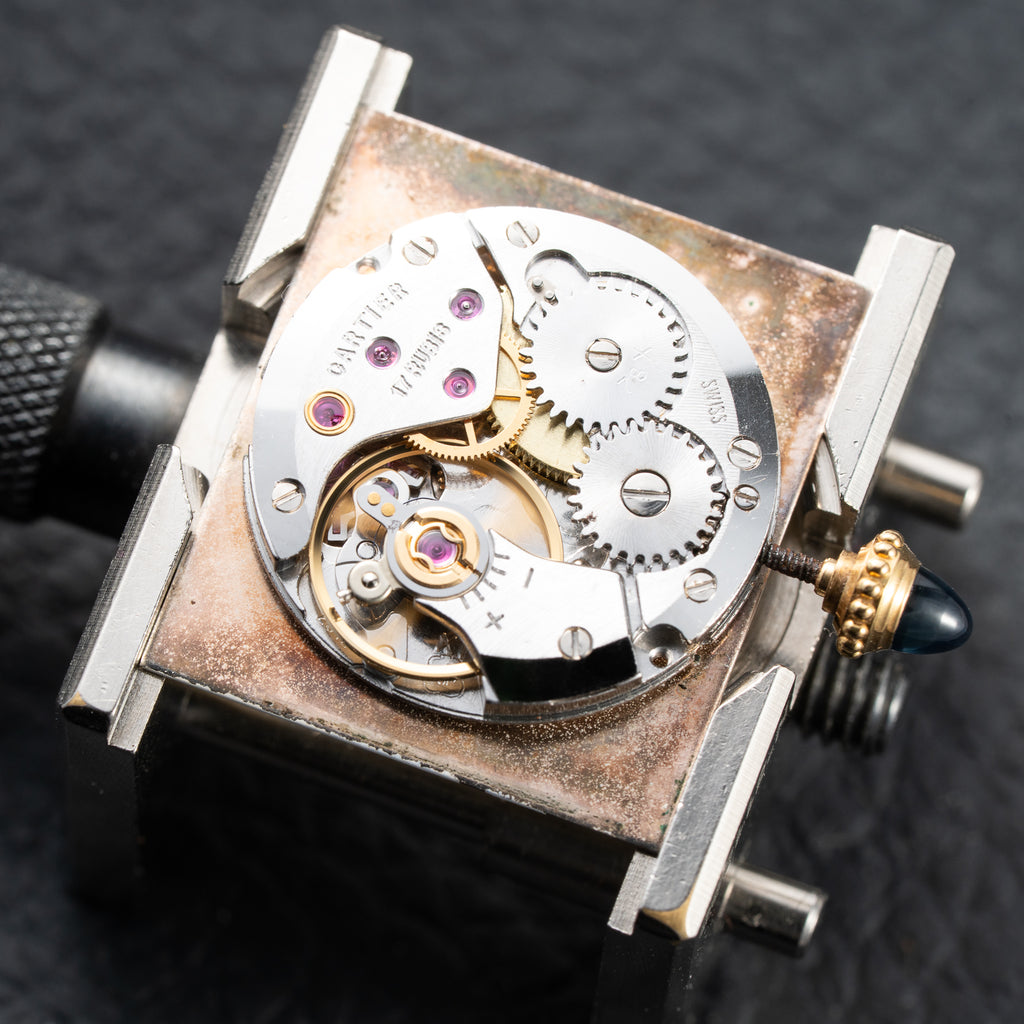 Cartier Tank Louis 'Paris' Dial 18K Yellow Gold GM LM Ref. 78086 from 1970s