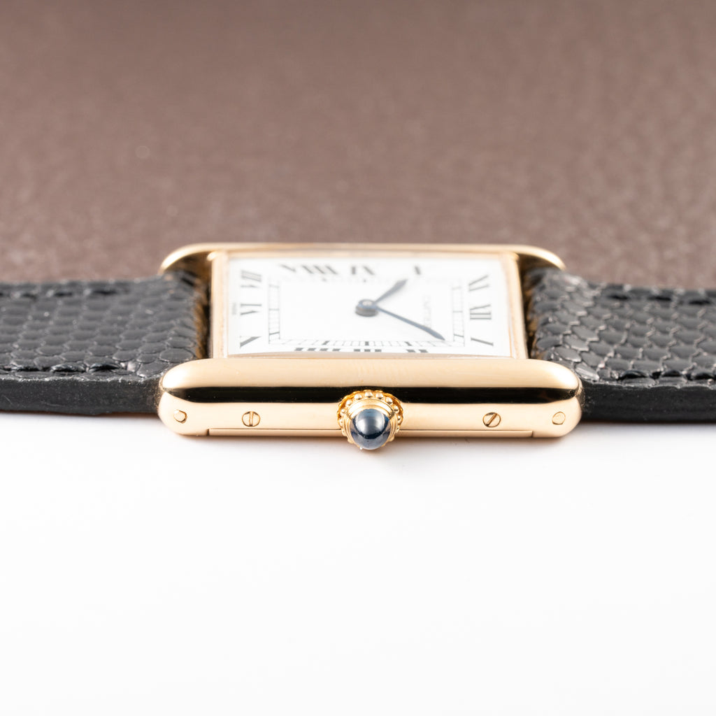 Cartier Tank Louis 'Paris' Dial 18K Yellow Gold GM LM Ref. 78086 from 1970s
