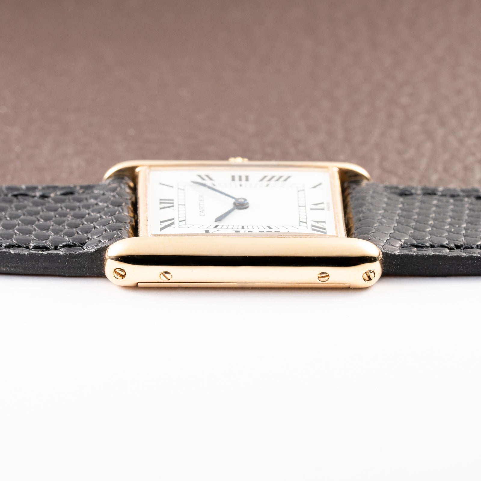 Cartier Tank Louis 'Paris' Dial 18K Yellow Gold GM LM Ref. 78086 from 1970s