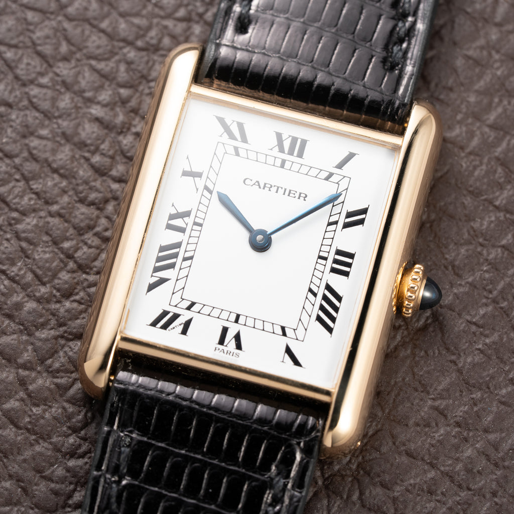 Cartier Tank Louis 'Paris' Dial 18K Yellow Gold GM Ref. 78086 From 1970s