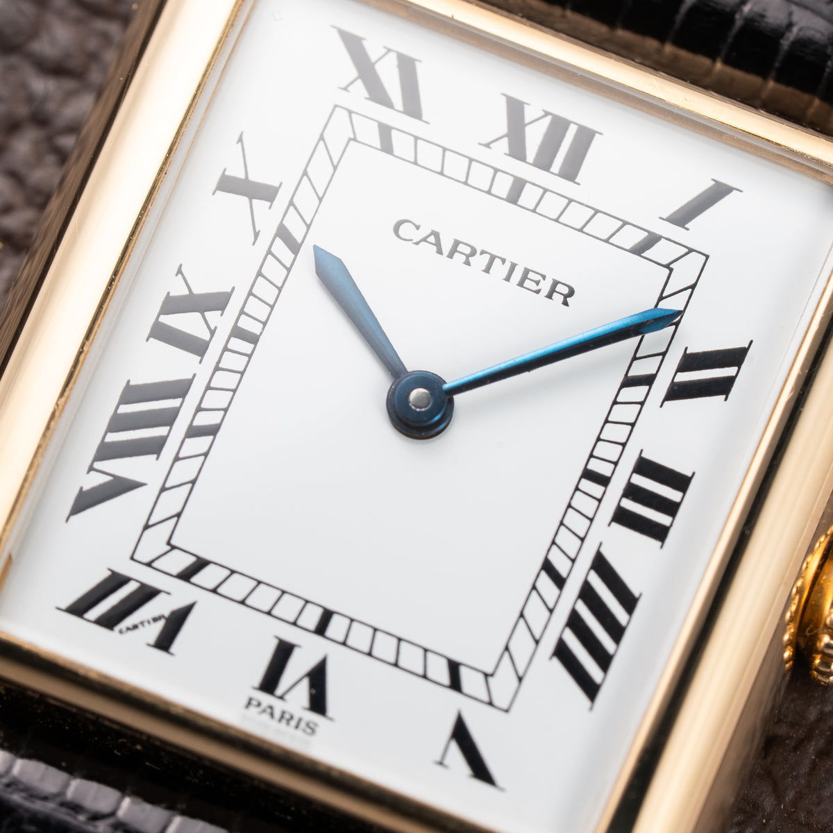 Cartier Tank Louis 'Paris' Dial 18K Yellow Gold GM Ref. 78086 From 1970s