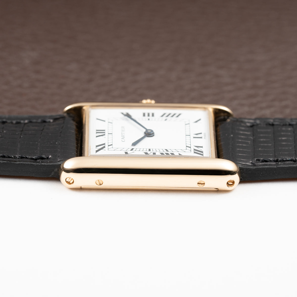 Cartier Tank Louis 'Paris' Dial 18K Yellow Gold GM Ref. 78086 From 1970s
