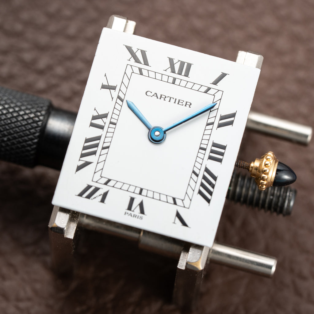 Cartier Tank Louis Paris Dial 18K Yellow Gold GM LM Ref. 78086 from 1970s