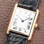 Cartier Tank Louis Paris Dial 18K Yellow Gold GM LM Ref. 78086 from 1970s