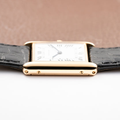 Cartier Tank Louis Paris Dial 18K Yellow Gold GM LM Ref. 78086 from 1970s