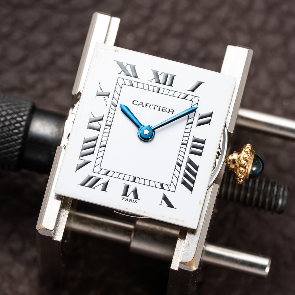 Cartier Tank Louis 'Paris' Dial 18K Yellow Gold PM Ref 78087 from 1970s