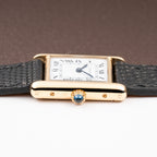 Cartier Tank Louis 'Paris' Dial 18K Yellow Gold PM Ref 78087 from 1970s