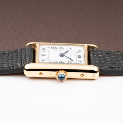 Cartier Tank Louis 'Paris' Dial 18K Yellow Gold PM Ref 78087 from 1970s