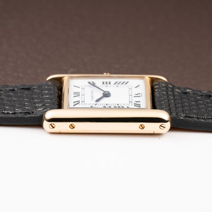 Cartier Tank Louis 'Paris' Dial 18K Yellow Gold PM Ref 78087 from 1970s