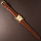 Cartier Tank Vermeil Must De Roman Lemon Dial Quartz GM Ref 1615