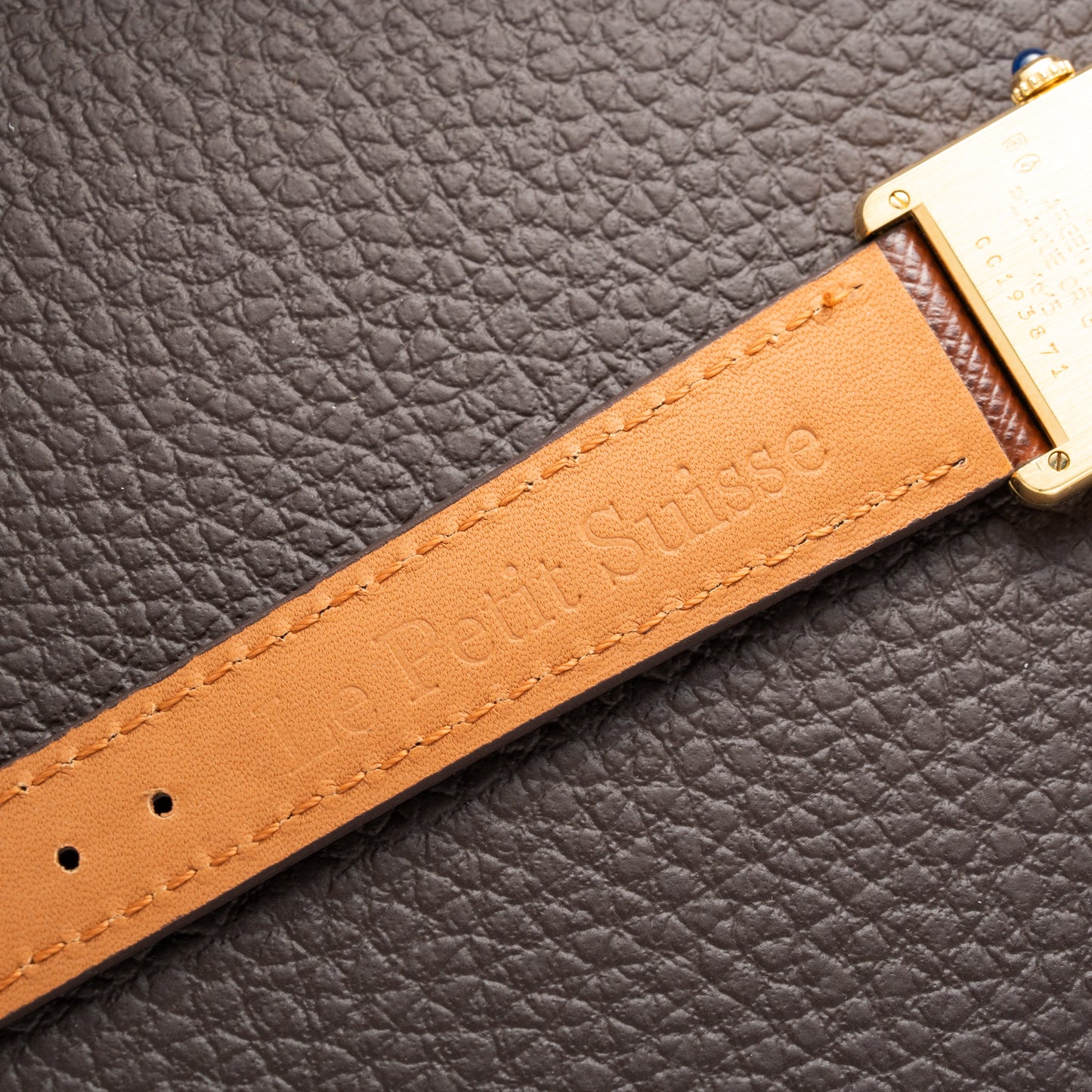 Cartier Tank Vermeil Must De Roman Lemon Dial Quartz GM Ref 1615