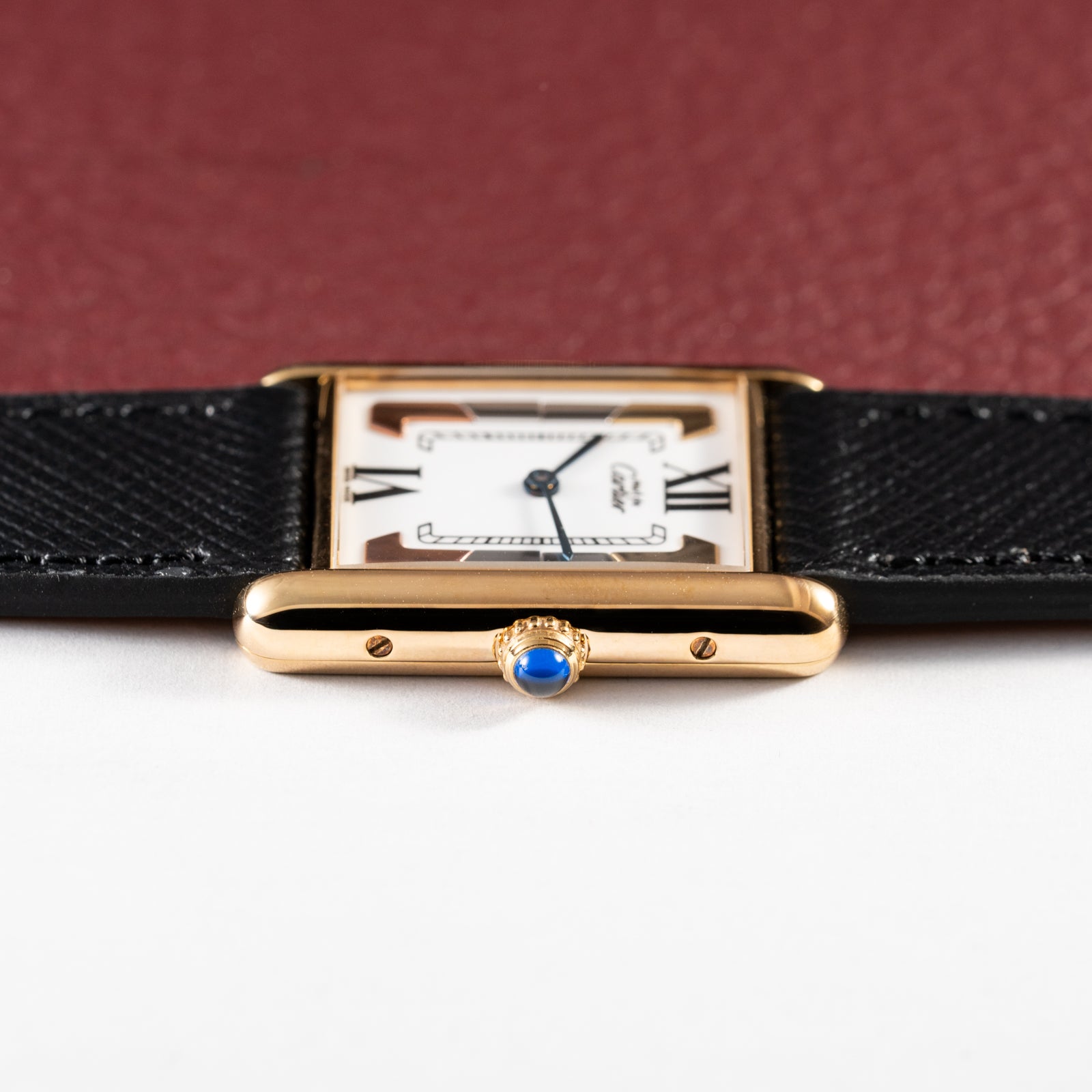 Cartier Must de Tank Vermeil Trinity Dial Reference 590005