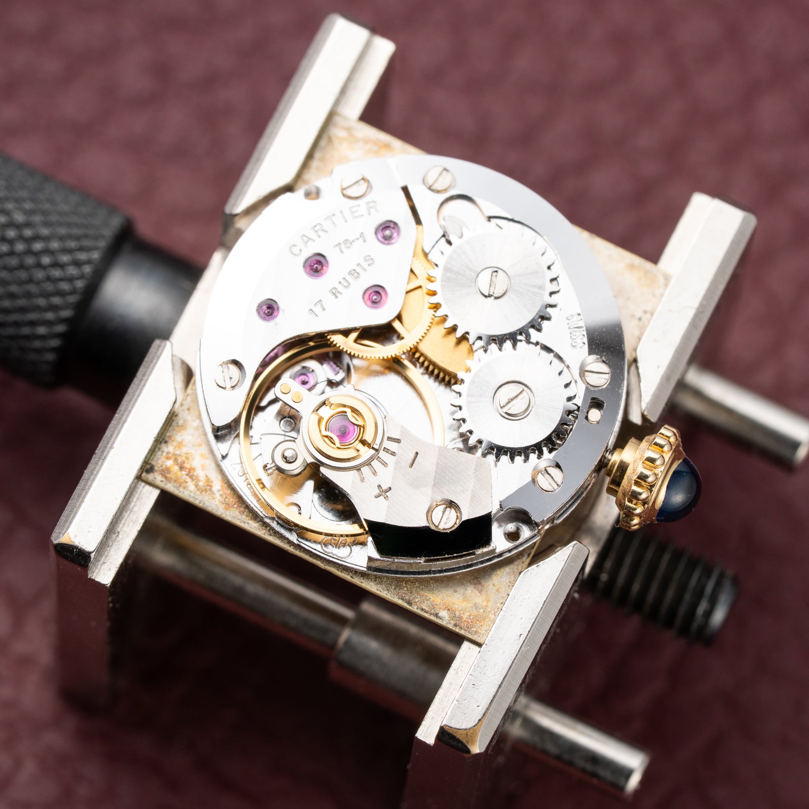 Cartier Tank Must de Lemon Dial Vermeil PM SM from 1980s