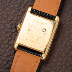 Cartier Tank Must de Lemon Dial Vermeil PM SM from 1980s