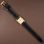 Cartier Tank Must de Lemon Dial Vermeil PM SM from 1980s