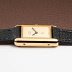 Cartier Tank Must de Lemon Dial Vermeil PM SM from 1980s