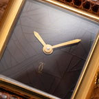 Cartier Tank Must de Vermeil ‘Turtle Shell’ Brown Wood Spider Dial PM from 1980s