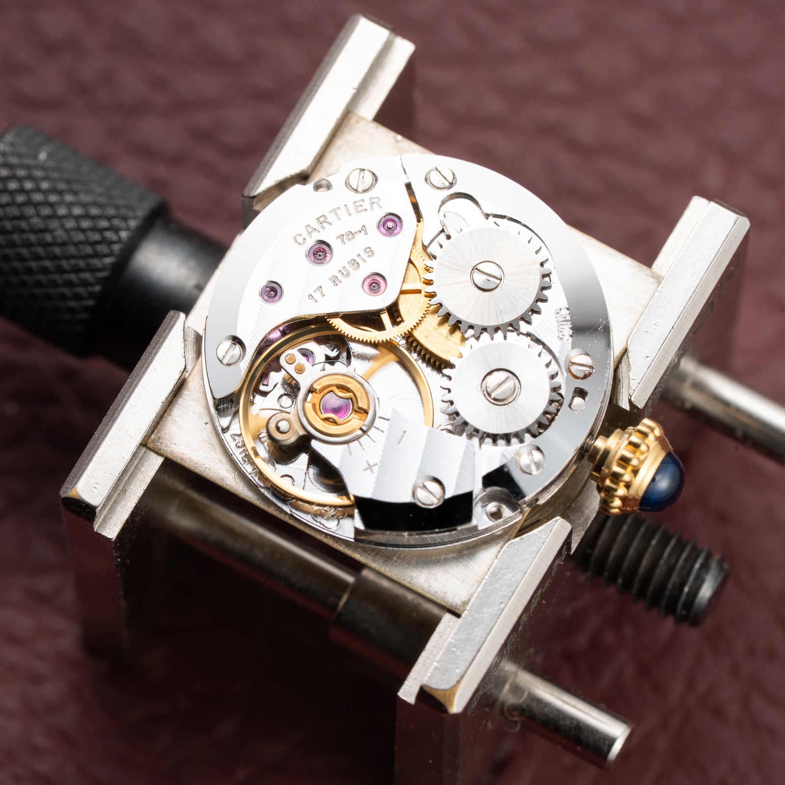 Cartier Tank Must de Lemon Dial Vermeil PM SM from 1980s