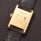 Cartier Tank Must de Lemon Dial Vermeil PM SM from 1980s
