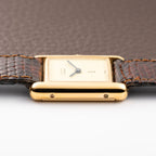 Cartier Tank Must de Lemon Dial Vermeil PM SM from 1980s